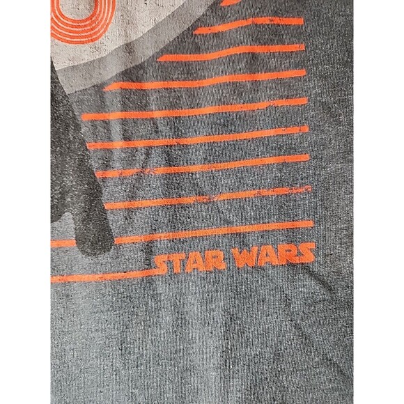 Disney Star Wars Princess Leia Mens Shirt Tee Top Medium Gray I Love You‎ Quote - Picture 3 of 7